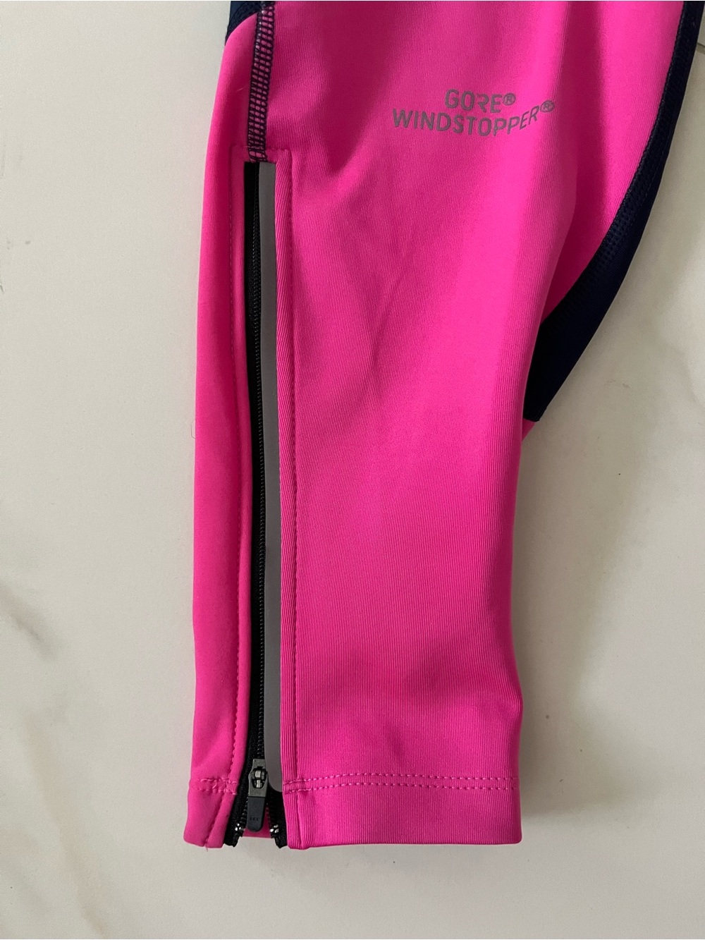 Gore running wear windstopper Women’s Navy and Pink RunningTights size M - Picture 10 of 10